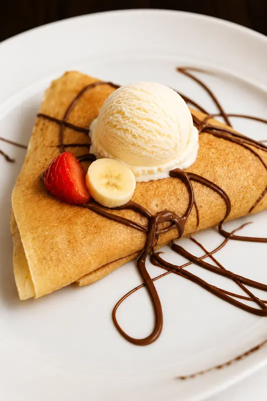 Crepa con nieve
