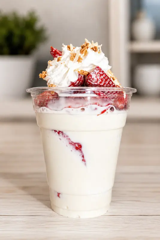Fresas con crema